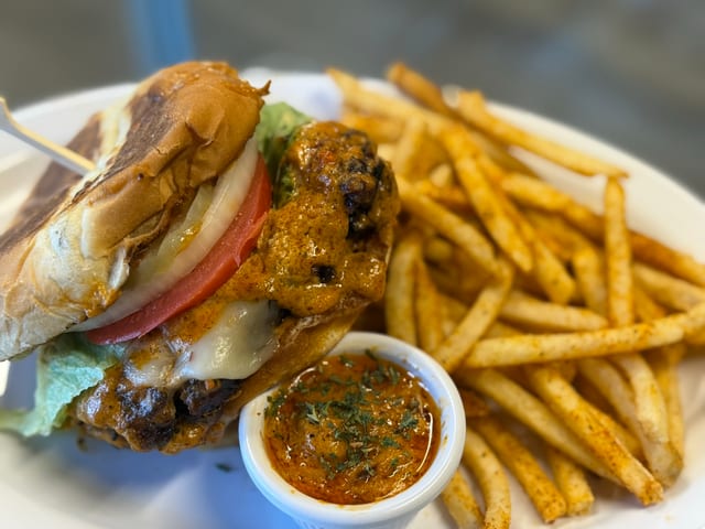 Cajun Chicken Sandwich Meal.
